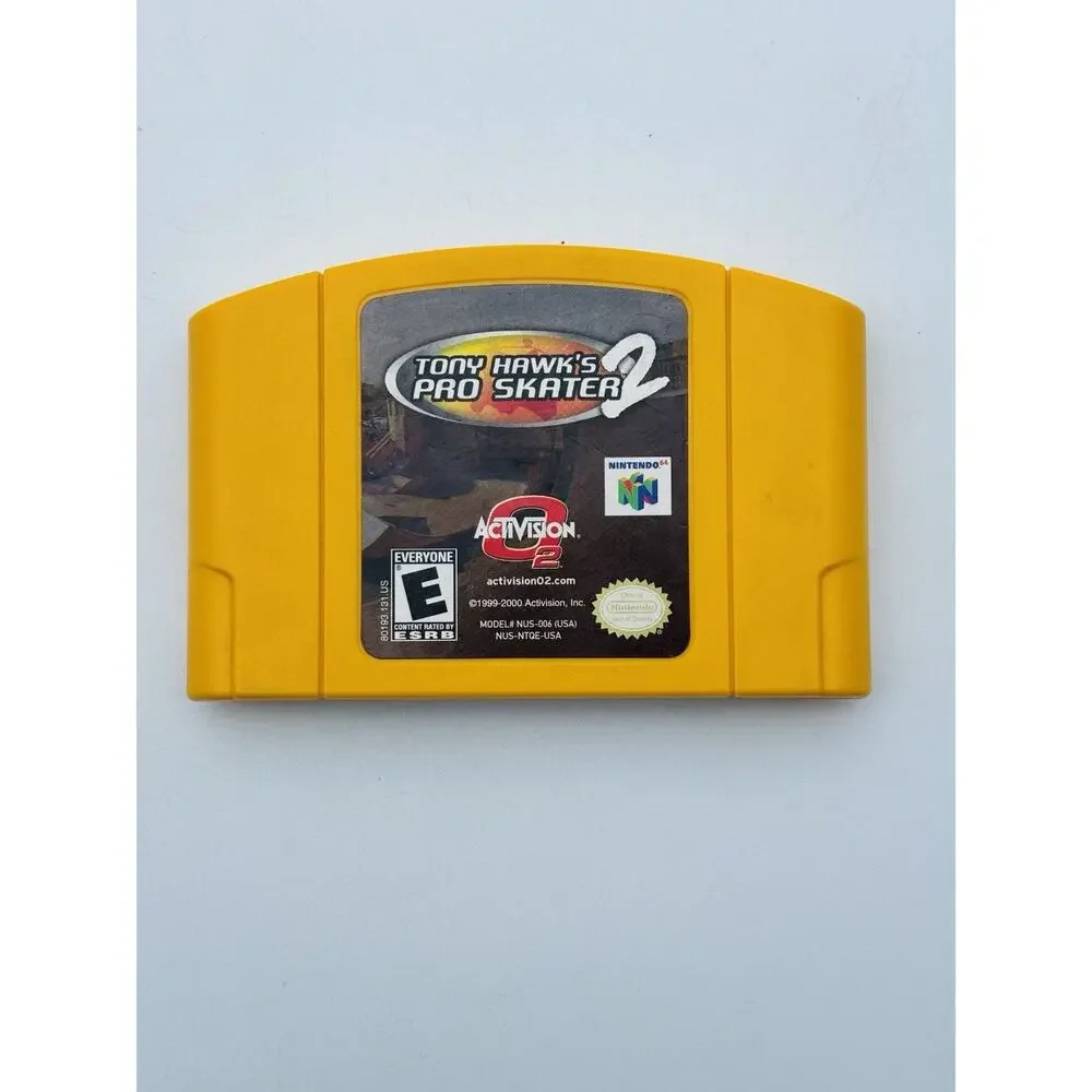 TONY HAWK'S PRO SKATER 2 Nintendo 64 N64 ~Authentic, Cleaned & Tested Cart Only